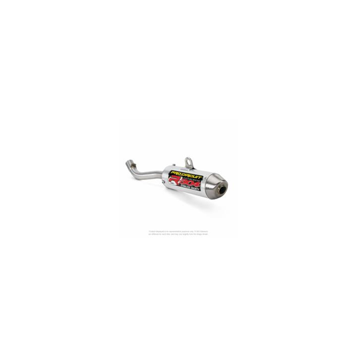 Silencieux pro circuit r-304 alu brossé/casquette inox ktm/husqvarna