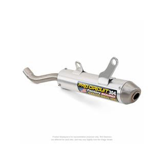 Silencieux pro circuit 304 alu brossé/casquette inox Kawasaki kx65