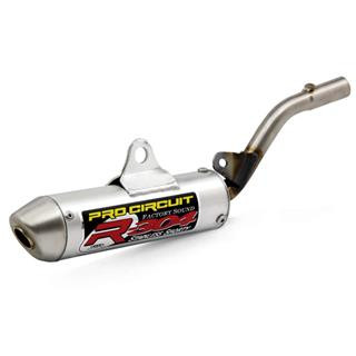 Silencieux pro circuit r-304 euro alu brossé/casquette inox Kawasaki kx85