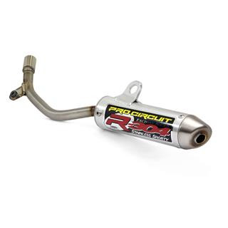 Silencieux pro circuit r-304 alu brossé/casquette inox KTM sx50