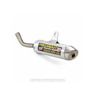 Silencieux pro circuit 304 alu brossé/casquette inox ktm/husqvarna 1061649