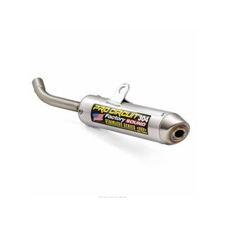 Silencieux PRO CIRCUIT 304 alu brossé/casquette inox Yamaha YZ65