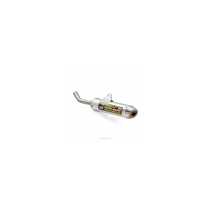 Silencieux pro circuit 304 alu brossé/casquette inox Yamaha yz85