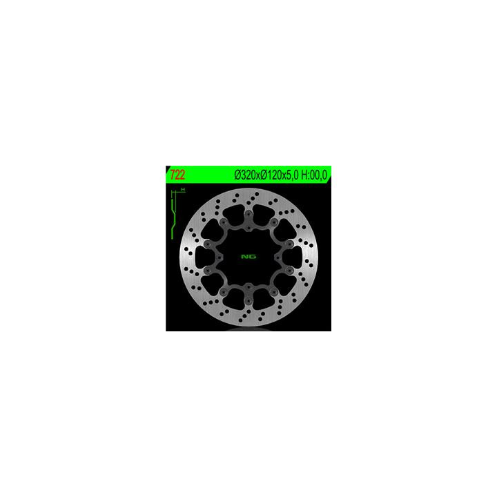 Disque de frein ng 722 rond flottant | Oxmoto