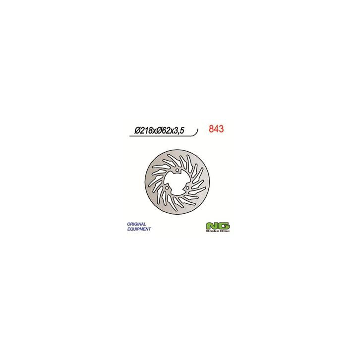 Disque de frein ng 843 rond fixe | Oxmoto