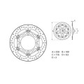 Disque de frein Brembo oro rond flottant 1035575 | Oxmoto