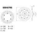 Disque de frein Brembo oro rond fixe 1035561 | Oxmoto