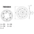 Disque de frein Brembo oro rond flottant 1035605 | Oxmoto