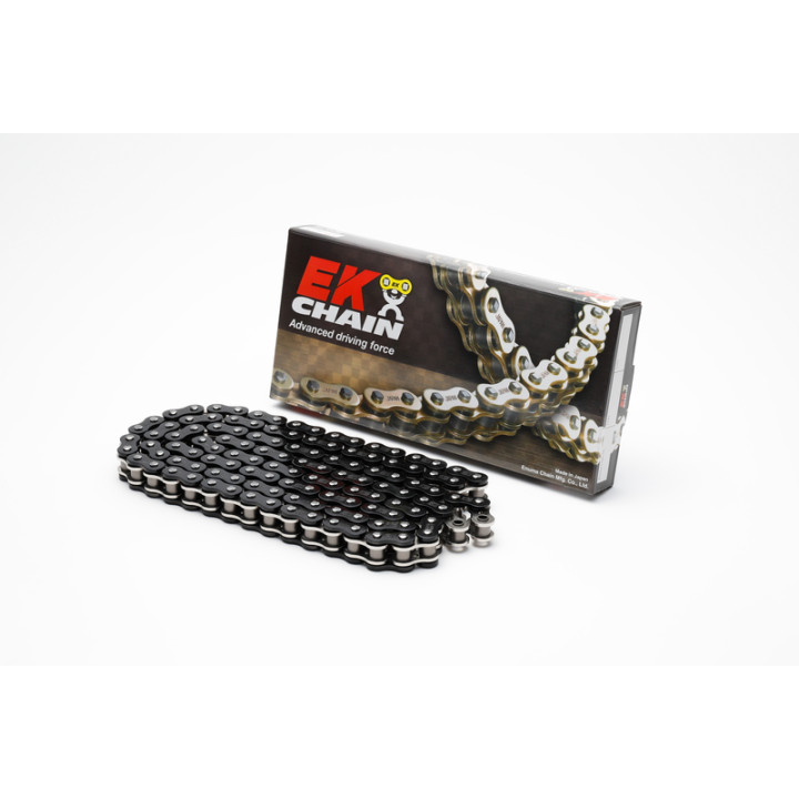 Chaine de transmission EK CHAIN 530 MVXZ2 - Joints Qx-Ring - attache à riveter