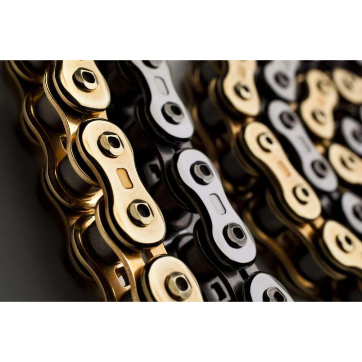 Chaine de transmission EK CHAIN 520 RV/3D - Joints Nx-Ring - attache à riveter
