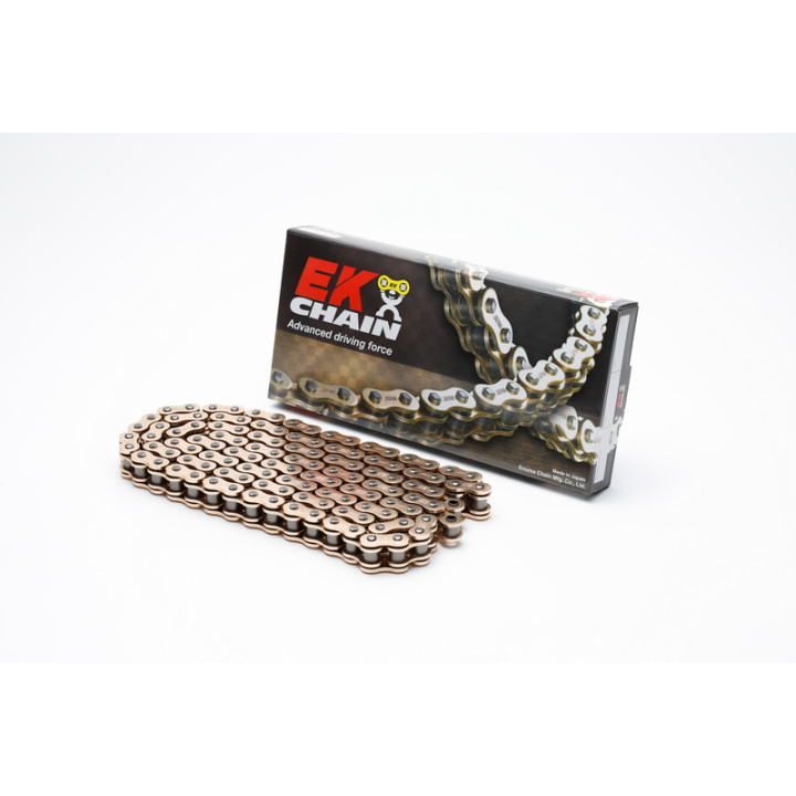 Chaine de transmission EK CHAIN 525 MVXZ2 - Joints Qx-Ring - attache à riveter