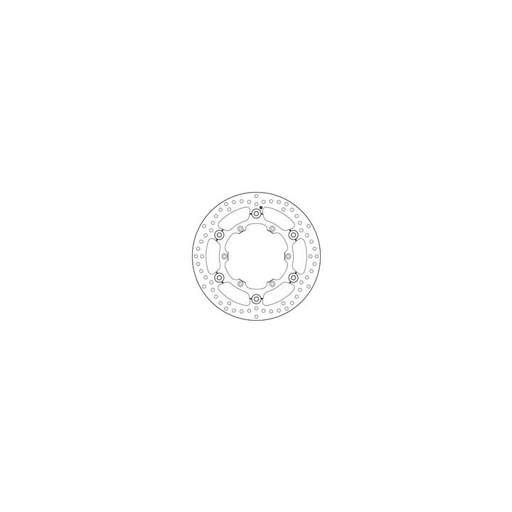 Disque de frein Brembo oro 78b40848 rond flottant | Oxmoto