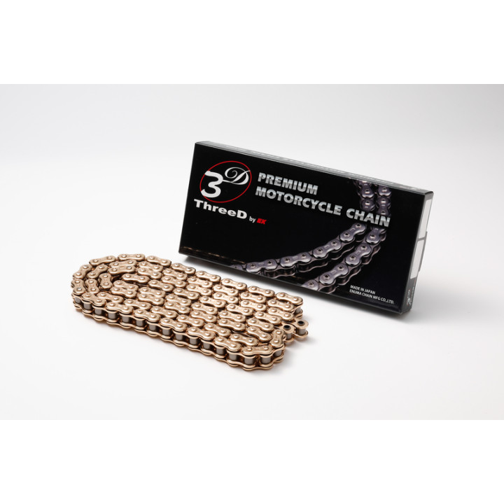 Chaine de transmission EK CHAIN 525 Z/3D - Joints Qx2-Ring - attache à riveter