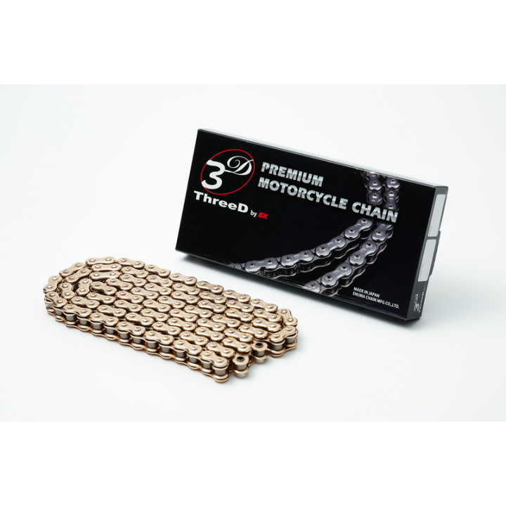Chaine de transmission EK CHAIN 520 Z/3D - Joints Qx2-Ring - attache à riveter