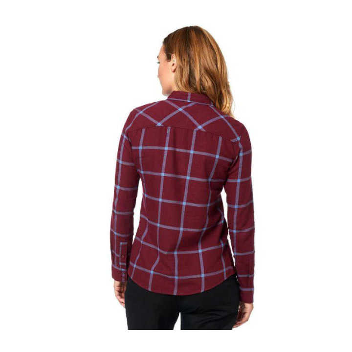 Chemise FOX flannel rouge | Oxmoto