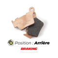 Plaquettes de frein arrière Braking 701cm46 métal fritté