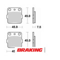 Plaquettes de frein avant et arrière Braking 686cm46 métal fritté