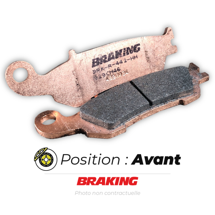 Plaquettes de frein avant Braking 705cm44 métal fritté