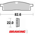 Plaquettes de frein avant Braking 705cm44 métal fritté