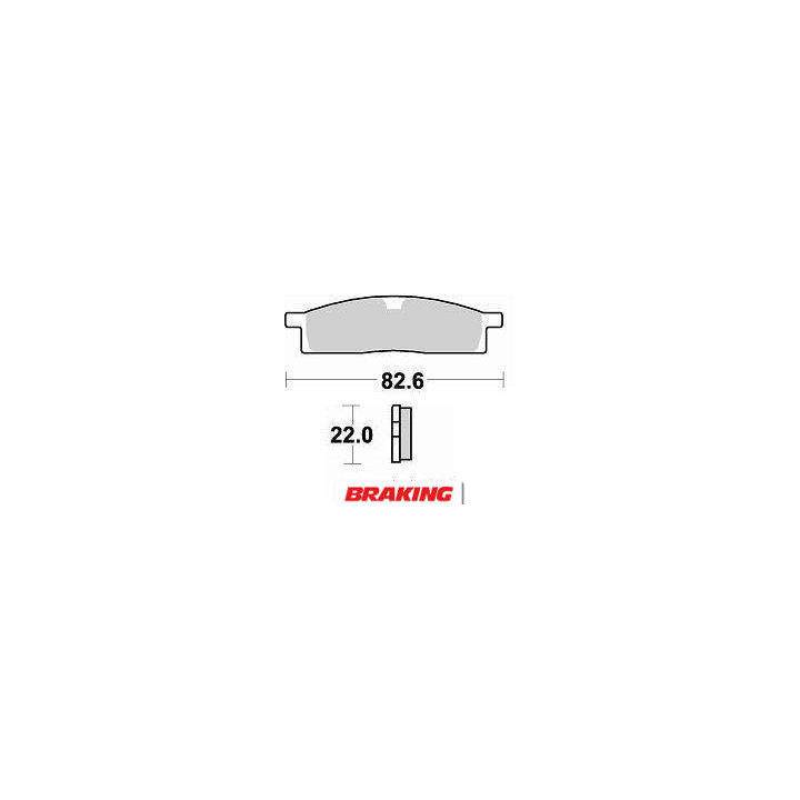 Plaquettes de frein avant Braking 705cm44 métal fritté