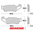 Plaquettes de frein Braking Off-Road/Quad métal fritté - 772CM44