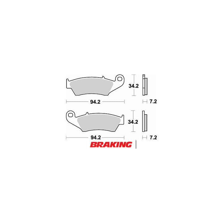 Plaquettes de frein Braking Off-Road/Quad métal fritté - 772CM44