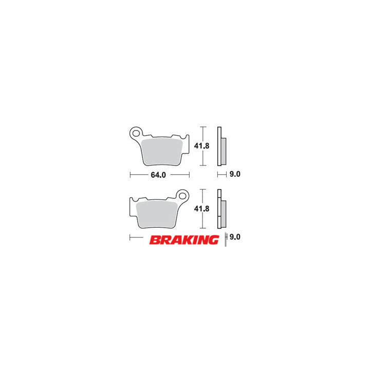 Plaquettes de frein Braking Off-Road/Quad métal fritté - 891CM44