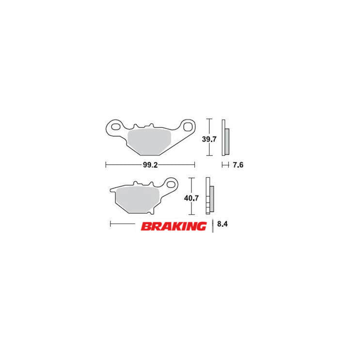 Plaquettes de frein Braking Off-Road/Quad métal fritté - 905CM44