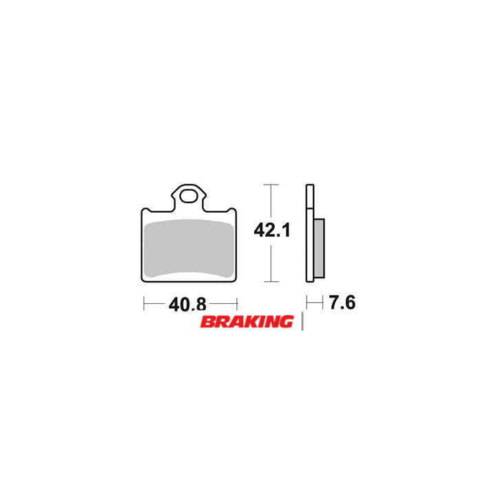 Plaquettes de frein arrière Braking 949cm44 métal fritté ktm/husqvarna