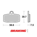 Plaquettes de frein avant Braking 955cm44 métal fritté ktm/husqvarna