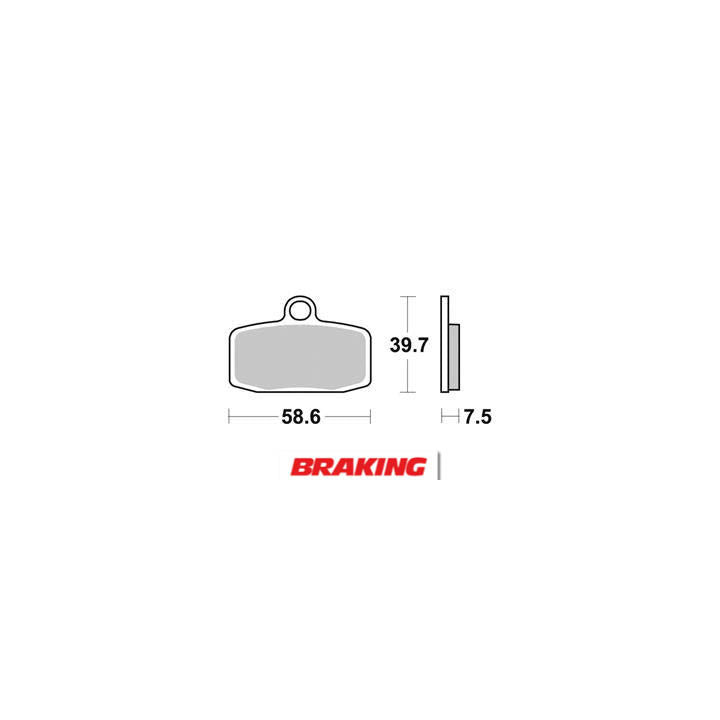 Plaquettes de frein avant Braking 955cm44 métal fritté ktm/husqvarna