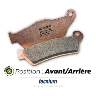 Plaquettes de frein Tecnium MX/Quad métal fritté - MO283