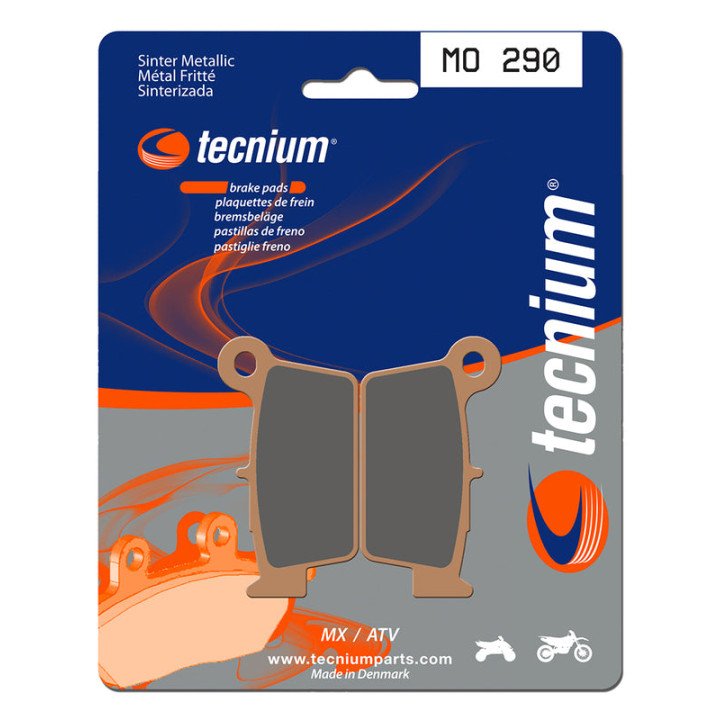 Plaquettes de frein Tecnium MX/Quad métal fritté - MO290