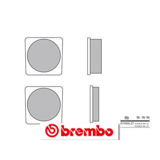Plaquettes de frein avant Brembo 07ya0527 organique | Oxmoto