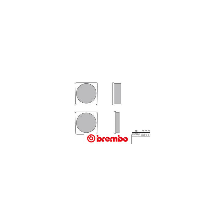 Plaquettes de frein avant Brembo 07ya0527 organique | Oxmoto