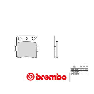 Plaquettes de frein avant Brembo 07ho20sd métal fritté
