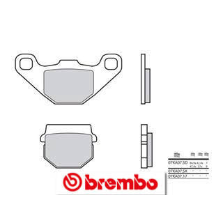 Plaquettes de frein Brembo route carbone céramique - 07KA0717