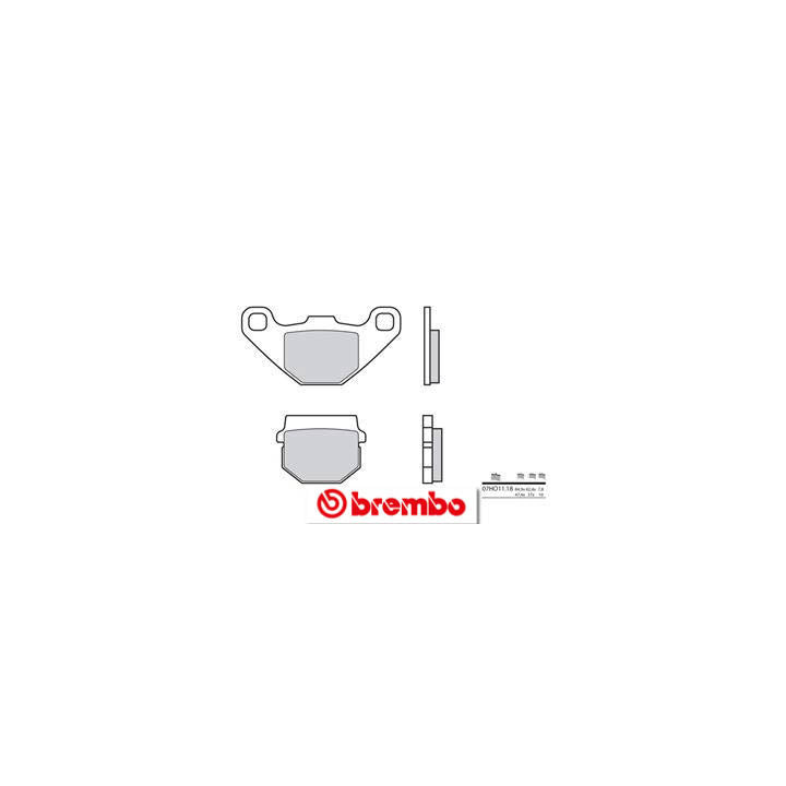 Plaquettes de frein Brembo route carbone céramique - 07HO1118