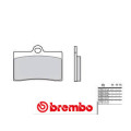 Plaquettes de frein Brembo route métal fritté - 07BB15SA