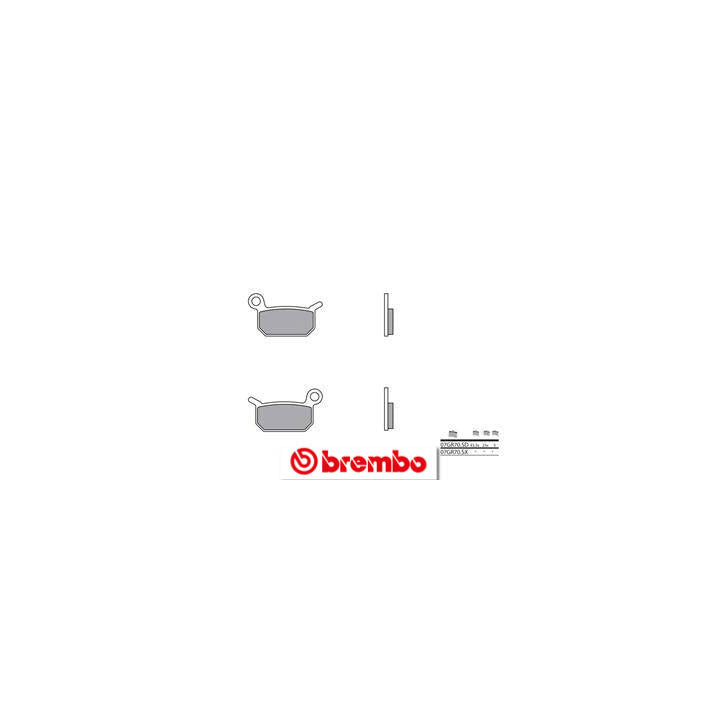 Plaquettes de frein Brembo Off-Road métal fritté - 07GR70SD