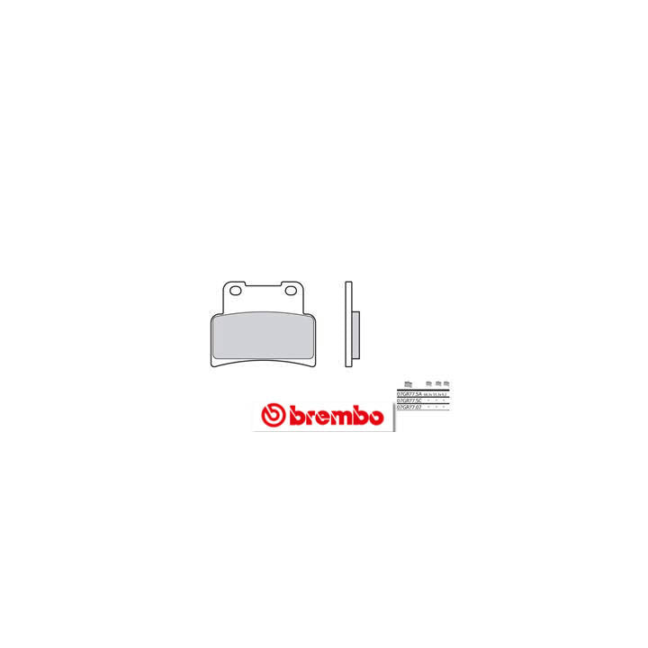 Plaquettes de frein Brembo route carbone céramique - 07GR7707