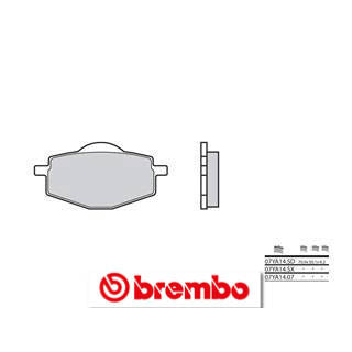 Plaquettes de frein Brembo route carbone céramique - 07YA1407