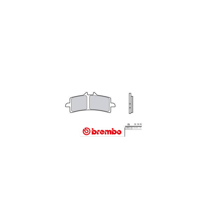 Plaquettes de frein Brembo route métal fritté - 07BB37SA