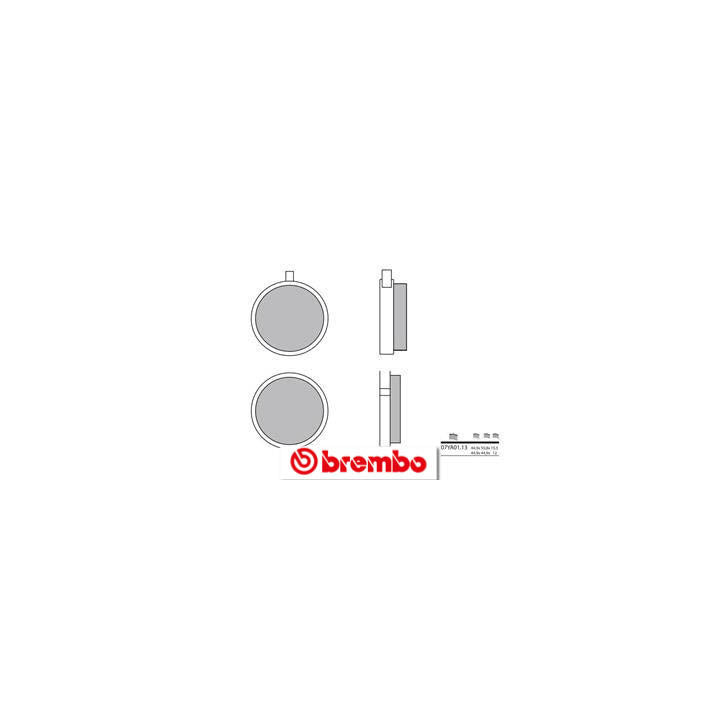 Plaquettes de frein avant Brembo 07ya0113 organique | Oxmoto