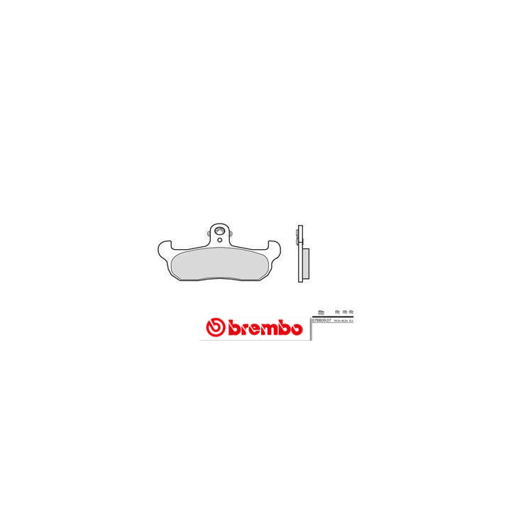Plaquettes de frein Brembo route carbone céramique - 07BB0907