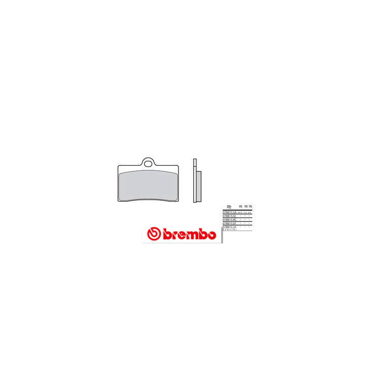 Plaquettes de frein Brembo route carbone céramique - 07BB1507