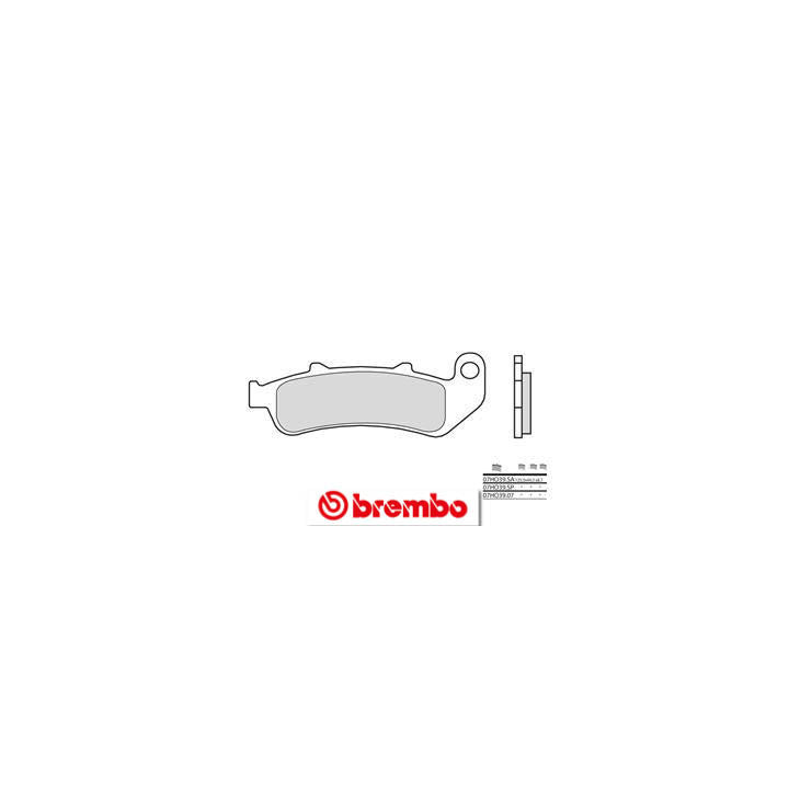 Plaquettes de frein Brembo route métal fritté - 07HO39SA