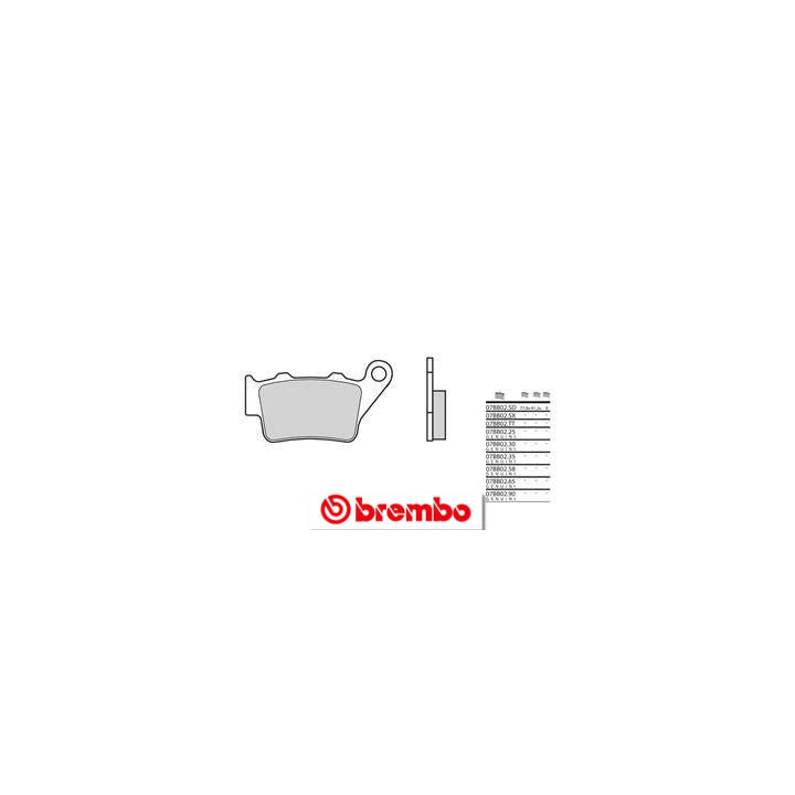 Plaquettes de frein Brembo métal fritté - 07BB0258 | Oxmoto