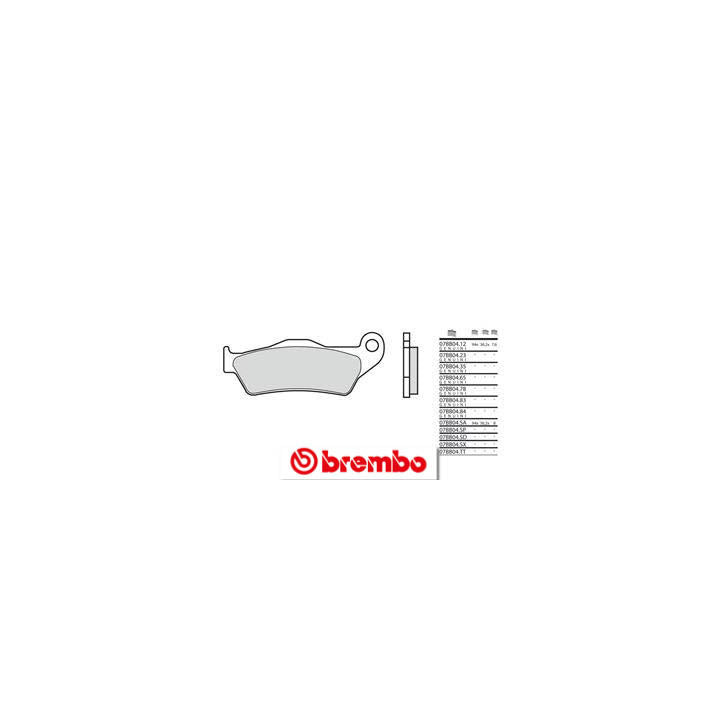 Plaquettes de frein Brembo métal fritté - 07BB0483 | Oxmoto