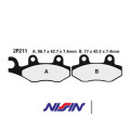 Plaquettes de frein avant Nissin 2p-211gs semi-métallique